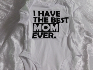 Baby Romper Best Mom White 0-3months